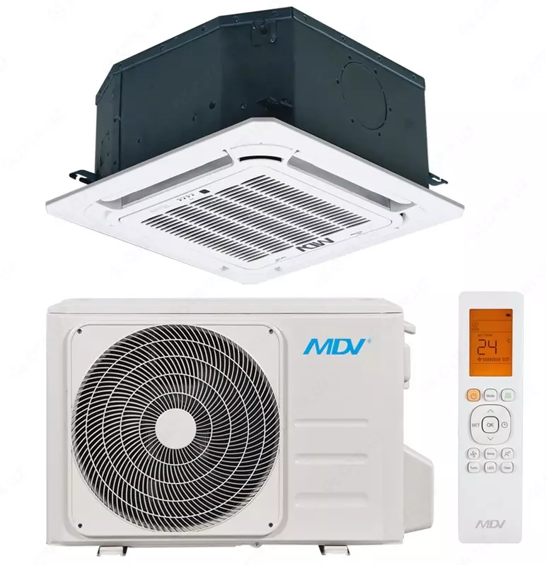 Компактная кассетная On/Off сплит-система MDV MDCA4-18HRN1/MDOU-18HN1-L