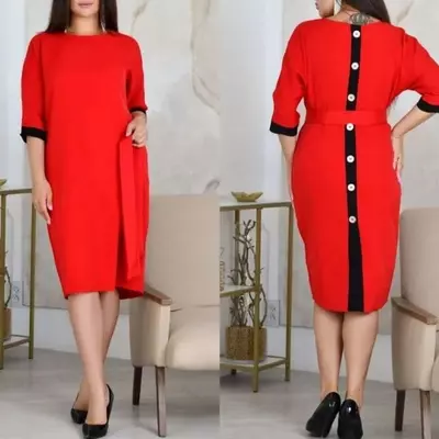 Платье ровное