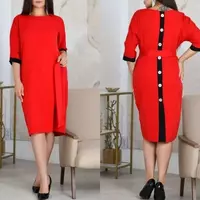 Платье ровное