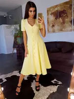 Платье миди на пуговицах