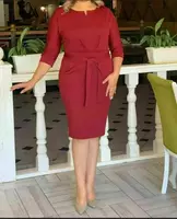 Платье с поясом