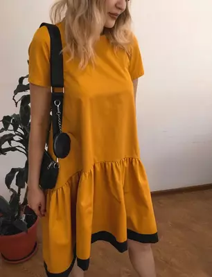 Летнее свободное платье