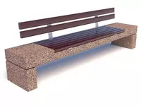 Бетонная скамейка Unique Style (Р3506)