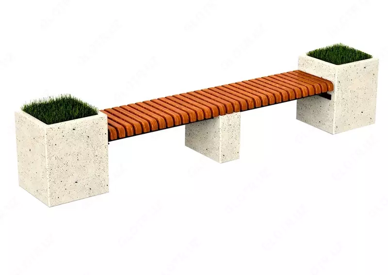 Бетонная скамейка Quen line (Р30102)