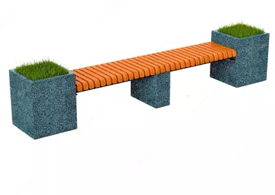 Бетонная скамейка Quen line (Р30102)