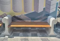 Qirollik uslubidagi beton dastgoh (R2505) Chakana savdo