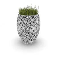 Вазон бетонный Beige Flower Pot (РC1019)