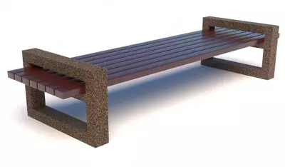 Бетонная скамейка Square Art (Р2504)