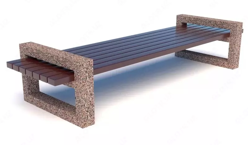 Бетонная скамейка Square Art (Р2504)