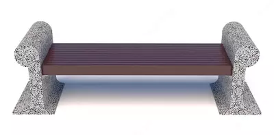Бетонная скамейка Royal Style (Р2505), мраморная фактура