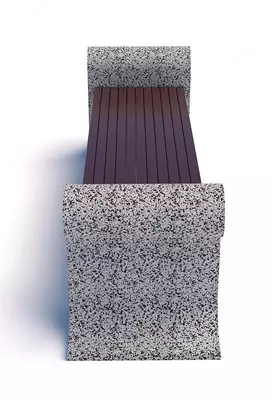 Бетонная скамейка Royal Style (Р2505), мраморная фактура