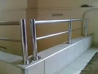  перила поручень стеклянный перила из нержавейки - Изготовление кованых перил