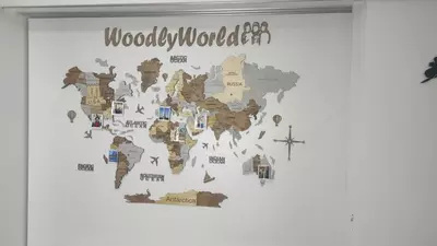 Декоративные карта мира 3D 2D - 1 400 000 сум / шт.