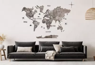 3D Карты мира естественных цветах от 890000 сум Только в розницу