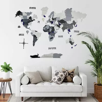 1 475 000 сум / шт. Цветные 3D Карты мира