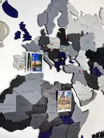 3D dunyo xaritasi boshqa ranglarda Chakana savdo