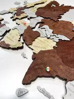 3D dunyo xaritasi boshqa ranglarda - Xaritalar