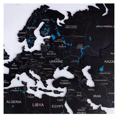 Подарок для близких 3Д Карта Мира - 825 000 сум / шт.