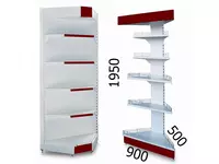 Burchak uchun savdo stellajlari