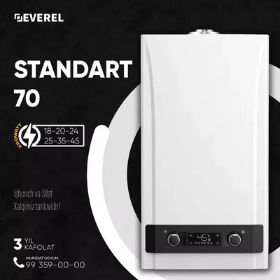 Двухконтурный газовый котёл Everel W2870 S2870