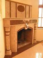 Отделка камина кварцевым камнем арт 10 - по запросу