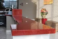 Ресепшн и административные стойки из кварцевого камня арт 3