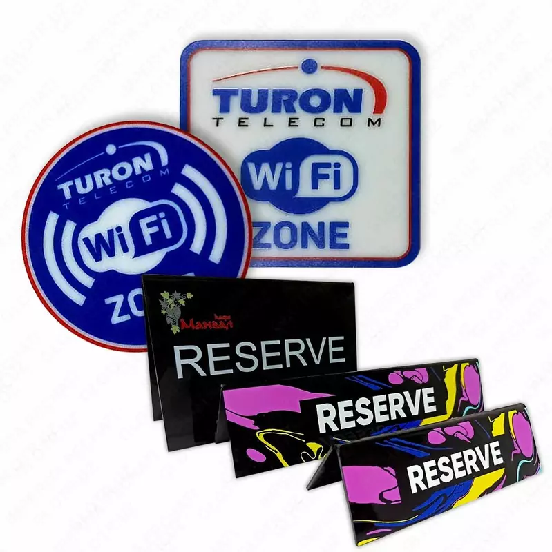 Таблички и вывески с УФ-печатью - 35 000 сум