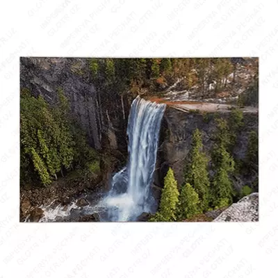 Фотокартина на холсте "Водопад", 84х60 см