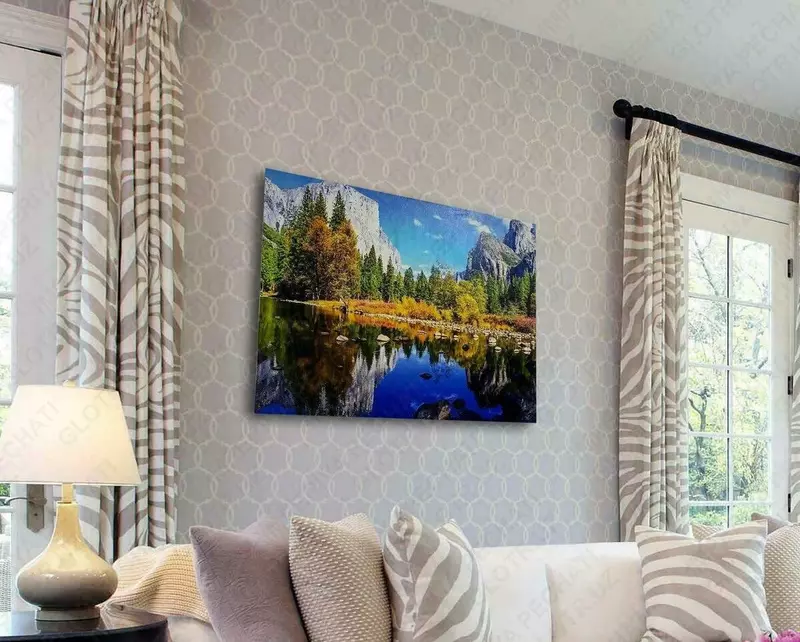 "Sirli ko'l" tuvalida suratga olingan rasm