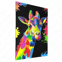 Фотокартина на экокоже "Веселый жираф"