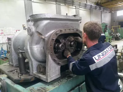 Ремонт центробежных компрессоров и насосов