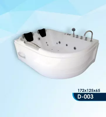 Угловая ванна с гидромассажем D-003 (172*125*65)