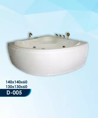 Угловая ванна с гидромассажем D-005 (140*140*60)