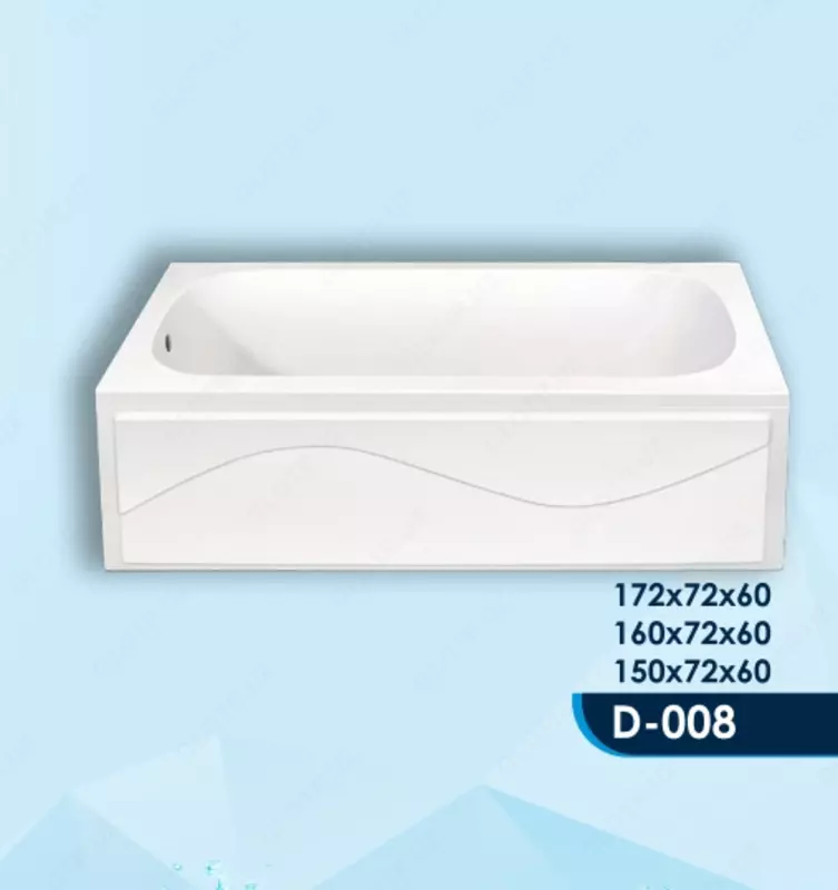 Ванна акриловая D-008 (160*72*60)
