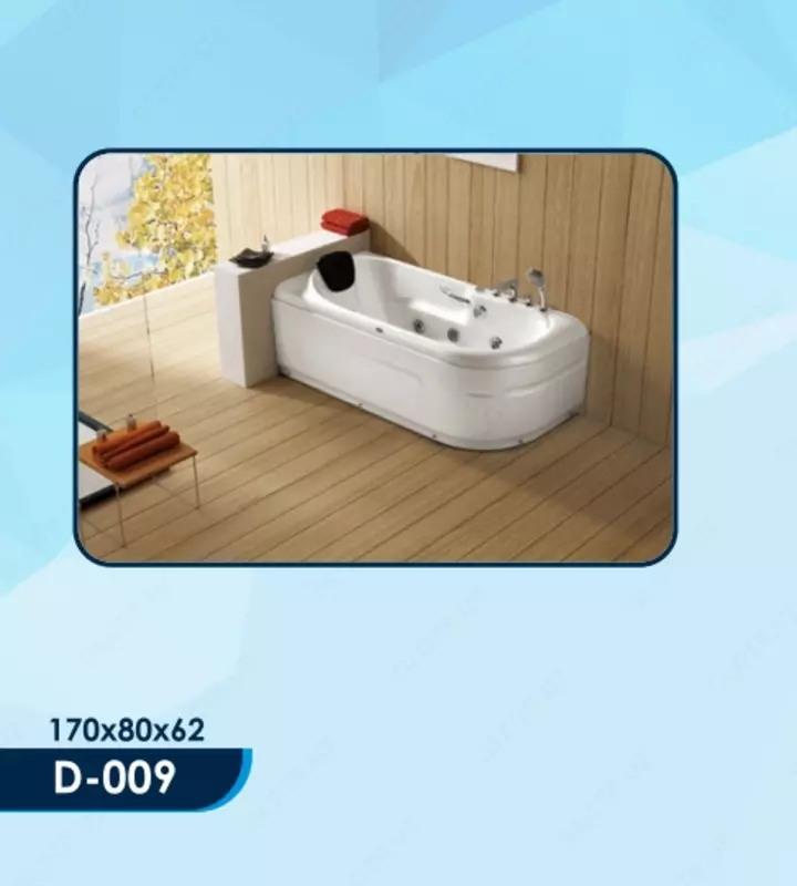 Гидромассажная ванна с дополнительными комплектующими D-009 (170*80*62)