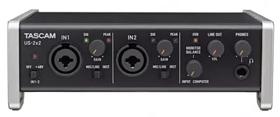 АУДИО ИНТЕРФЕЙС TASCAM US-2x2 звук карта