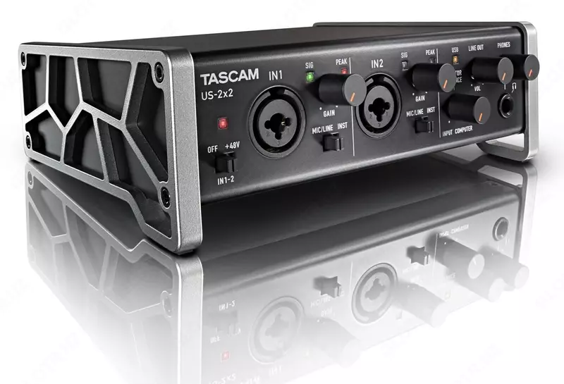 АУДИО ИНТЕРФЕЙС TASCAM US-2x2 звук карта