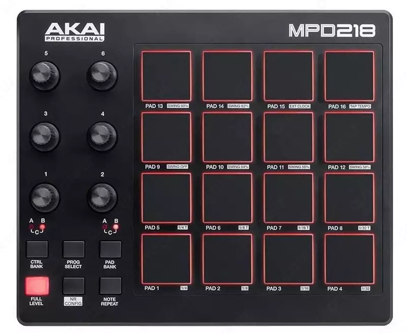 MIDI/USB PAD контроллер Akai MPD218
