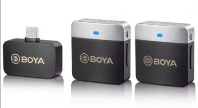 BOYA BY-m1v4 ikki kanalli simsiz mikrofon tizimi
