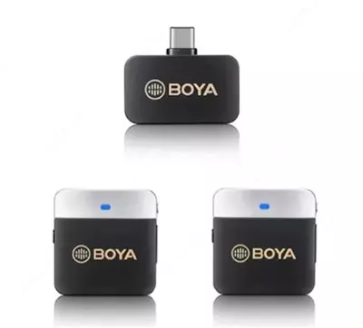 BOYA BY-m1v4 ikki kanalli simsiz mikrofon tizimi