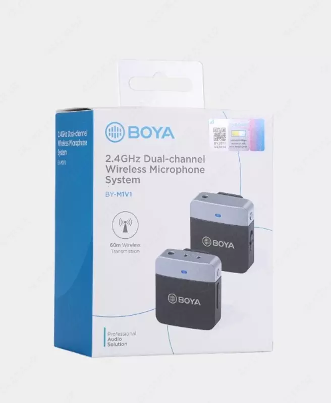 BOYA BY-m1v2 ikki kanalli simsiz mikrofon tizimi