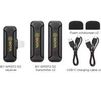 Двухканальная микрофонная система для iPhone BOYA BY-WM3T2-D2 - 896 000 сум