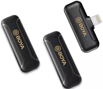 Двухканальная микрофонная система для iPhone BOYA BY-WM3T2-D2