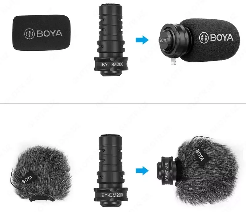 Стерео-конденсаторный микрофон BOYA BY DM200