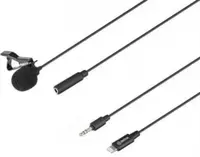 Петличный микрофон с переходником Boya BY-M2 - 384 000 сум