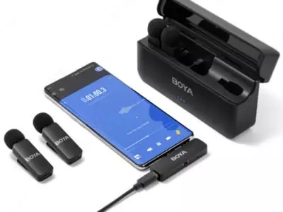 Беспроводная микрофонная система Boya BY-V4U