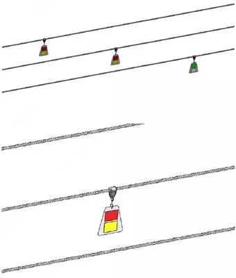 Сигнальный подвесной маркер - от 196 560 сум от 10 шт.