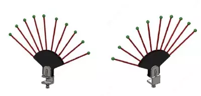 Устройство антиприсадочное веерного типа