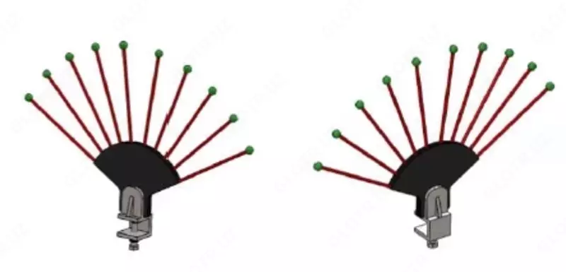 Устройство антиприсадочное веерного типа