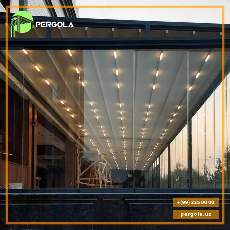 Раздвижные тентовые навесы «ПЕРГОЛА»